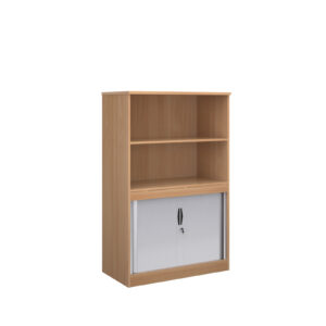Systems Combi Unit With Tambour and Open Top - 1600mm High