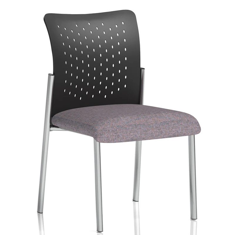 Academy Rivet Fuse Reception Chair – Chrome Frame, Armless & Stackable