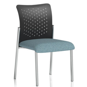 Academy Rivet Quench Reception Chair – Chrome Frame, Armless & Stackable