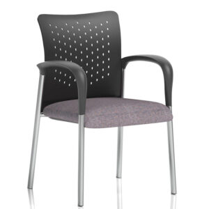 Academy School Reception Rivet Fuse Chair - Chrome Frame With Arms