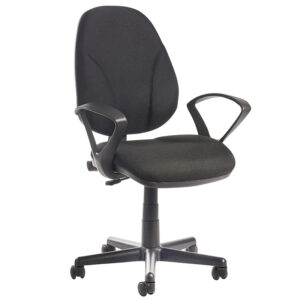 Bilbao Task Chair – Fabric Upholstery, Lumbar Support, Fixed Arms