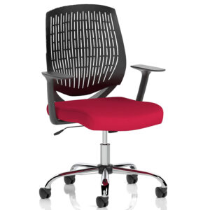 Dura Operator Task Chair with Fixed Arms – Custom Seat Colours Available