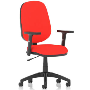 Eclipse Plus I Fabric Task Chair – Adjustable Arms and Custom Seat Colour